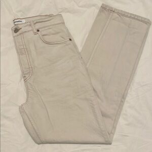 Reformation Cynthia High Rise Straight Cropped Jean.